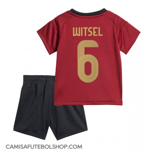 Camisa de time de futebol Bélgica Axel Witsel #6 Replicas 1º Equipamento Infantil Europeu 2024 Manga Curta (+ Calças curtas)